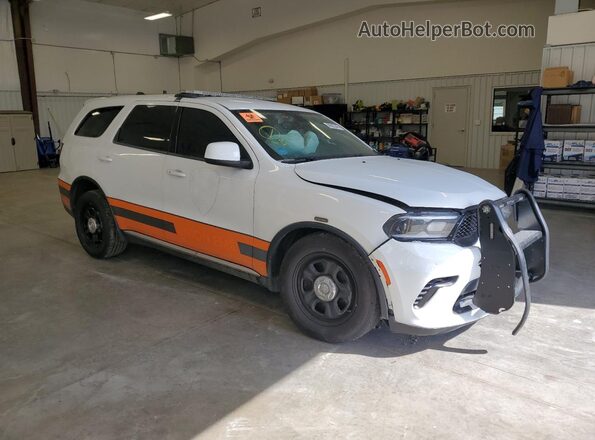 1C4RDJFG9MC847321 2021 DODGE DURANGO Белый Передняя правая четверть