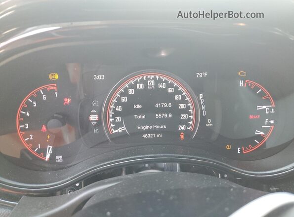 1C4RDJFG9MC847321 2021 DODGE DURANGO Белый Вид щитка приборов