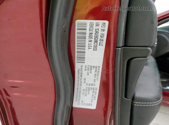 1C4RJEBGXMC738033 2021 JEEP GRAND Burgundy Շարժիչի բաժամունքի տեսք