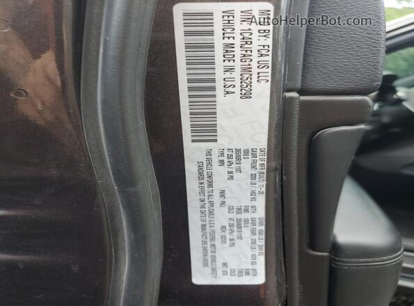 1C4RJFAG1MC525298 2021 JEEP GRAND Gray Widok naklejki z numerem VIN
