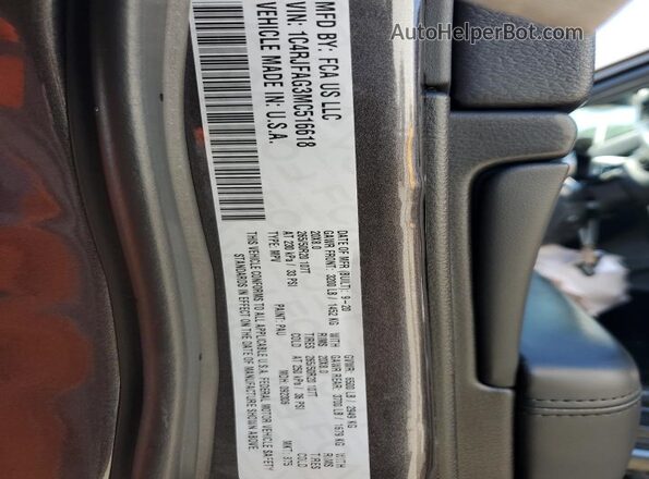 1C4RJFAG3MC516618 2021 JEEP GRAND Gray Engine compartment view