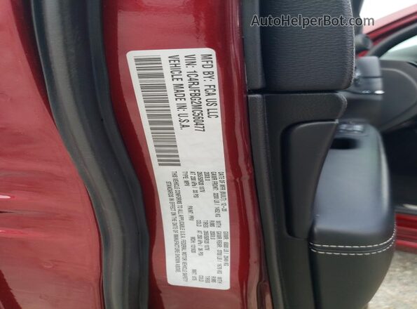 1C4RJFBG2MC560477 2021 JEEP GRAND Бордовый 