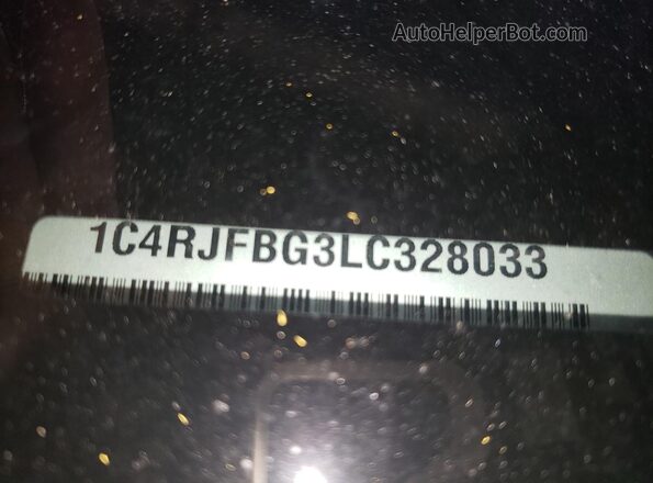 1C4RJFBG3LC328033 2020 JEEP GRAND White VIN sticker view