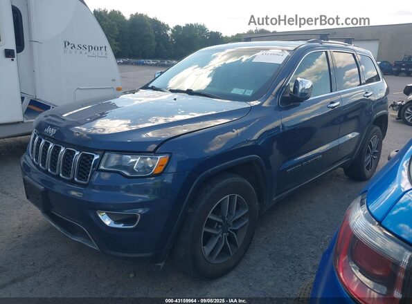 1C4RJFBG6MC766899 2021 JEEP GRAND CHEROKEE Синий Передняя левая четверть