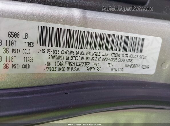 1C4RJFBG7LC327368 2020 JEEP GRAND CHEROKEE Gray Widok komory silnika