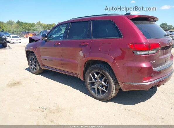 1C4RJFBGXLC304151 2020 JEEP GRAND CHEROKEE Maroon Trasero izquierdo