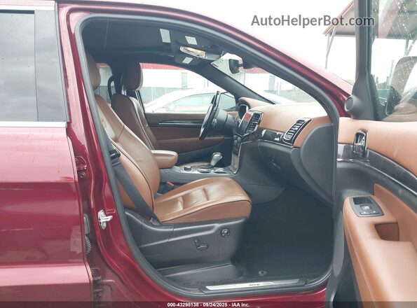 1C4RJFCG4MC757830 2021 JEEP GRAND CHEROKEE Burgundy Widok wnętrza z przodu