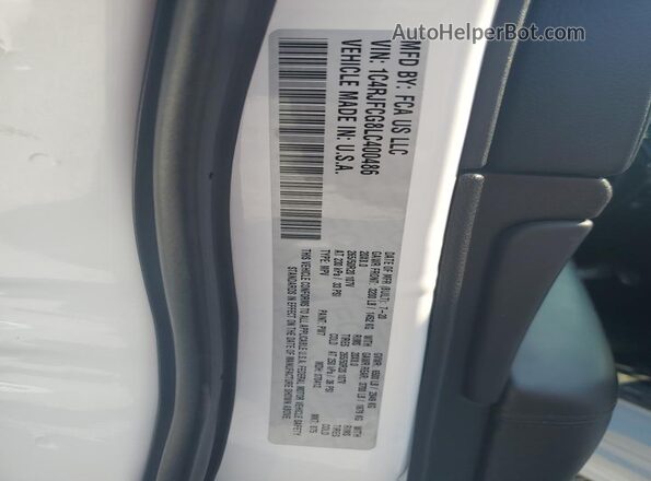 1C4RJFCG8LC400486 2020 JEEP GRAND White VIN sticker view