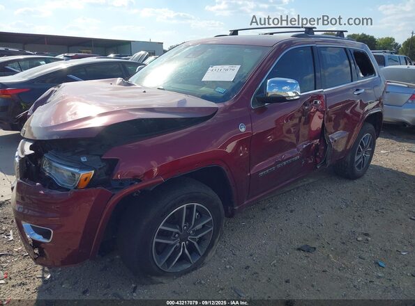 1C4RJFCTXLC238194 2020 JEEP GRAND CHEROKEE Maroon წინა მარცხენა ხედი სამი მეოთხედიდან