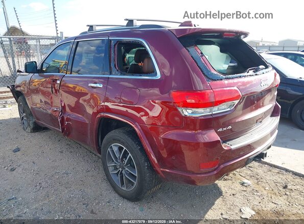 1C4RJFCTXLC238194 2020 JEEP GRAND CHEROKEE Maroon უკანა მარცხენა