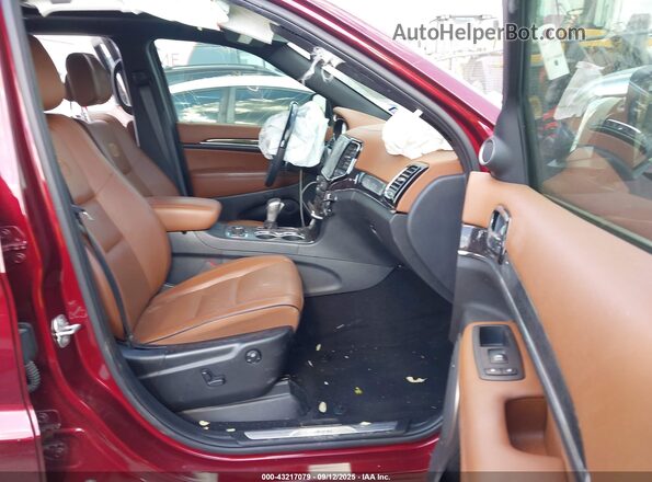 1C4RJFCTXLC238194 2020 JEEP GRAND CHEROKEE Maroon წინა სალონის ხედი