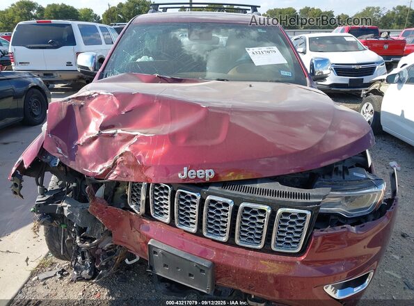 1C4RJFCTXLC238194 2020 JEEP GRAND CHEROKEE Maroon უკანა სალონის ხედი