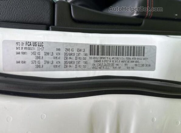1C4RJFLG0JC221355 2018 JEEP GRAND White 