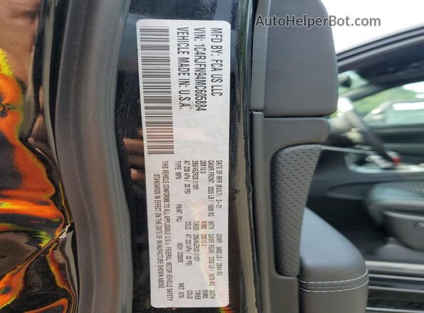 1C4RJFN94MC605884 2021 JEEP GRAND Black Вид наклейки з VIN-кодом