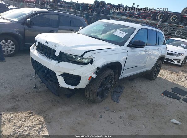 1C4RJHAG7N8573789 2022 JEEP GRAND CHEROKEE White Առջևի ձախ երեք քառորդ տեսարան