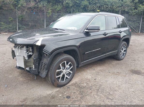 1C4RJHBGXSC300756 2025 JEEP GRAND CHEROKEE Black Առջևի ձախ երեք քառորդ տեսարան