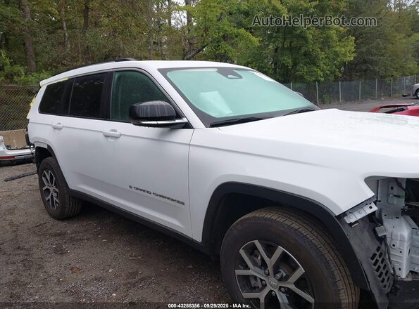 1C4RJKBG2P8876123 2023 JEEP GRAND CHEROKEE L White Панорамний вид салону 360°