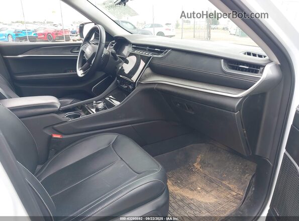 1C4RJKBG4N8564527 2022 JEEP GRAND CHEROKEE L White Widok wnętrza z przodu