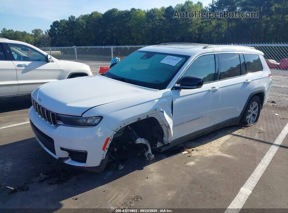 1C4RJKBG5M8113248 2021 JEEP GRAND CHEROKEE White Vista tres cuartos delantera izquierda
