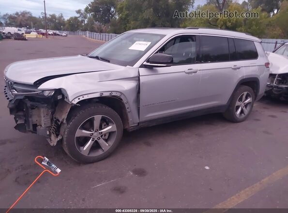 1C4RJKBG9M8105654 2021 JEEP GRAND CHEROKEE L Silver Front left