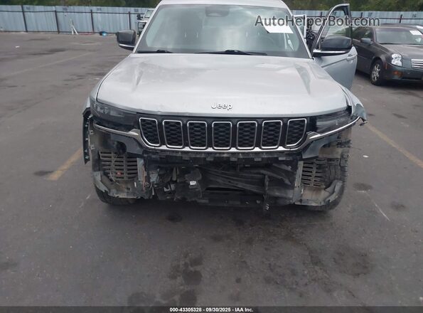 1C4RJKBG9M8105654 2021 JEEP GRAND CHEROKEE L Silver Front view