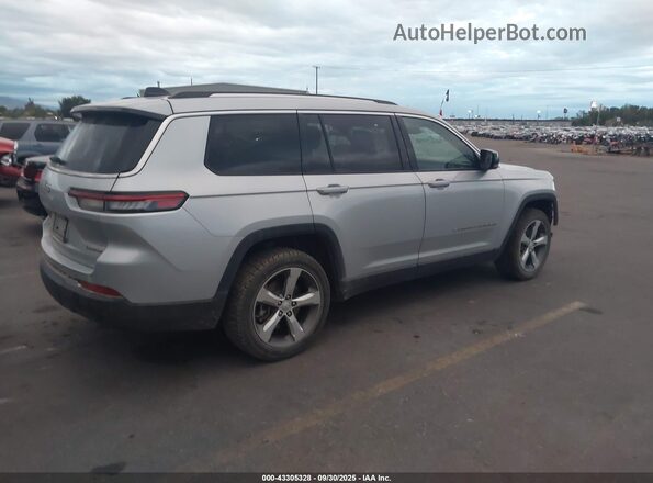 1C4RJKBG9M8105654 2021 JEEP GRAND CHEROKEE L Silver Rear right