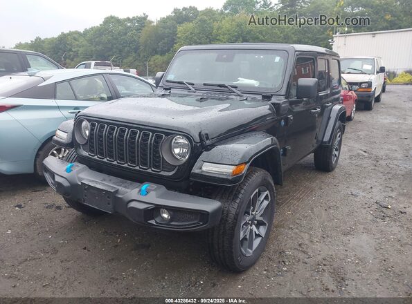 1C4RJXN60RW282497 2024 JEEP WRANGLER Черный Передняя левая четверть