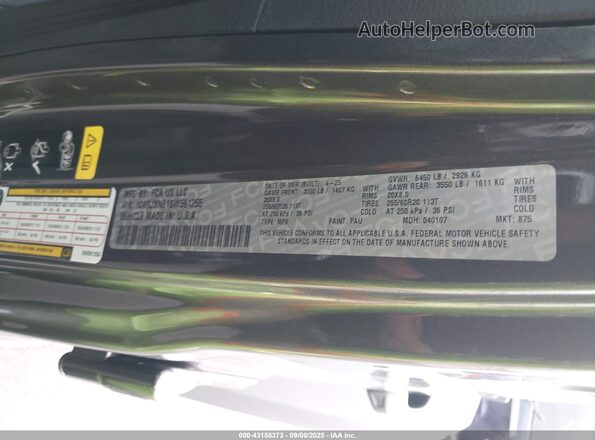 1C4RJXN61SW591255 2025 JEEP WRANGLER Gray Вид підкапотного простору