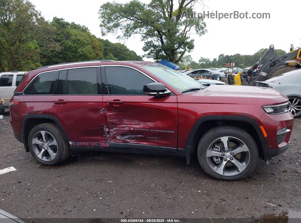 1C4RJYB68PC649848 2023 JEEP GRAND CHEROKEE 4XE Maroon Вид задньої частини салону