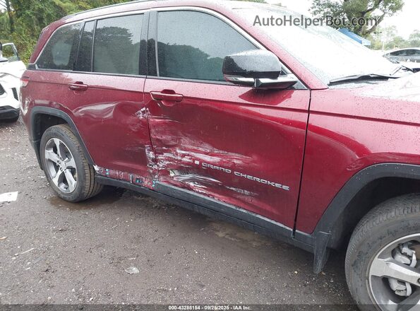 1C4RJYB68PC649848 2023 JEEP GRAND CHEROKEE 4XE Maroon Вид спереду