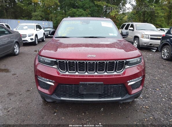 1C4RJYB68PC649848 2023 JEEP GRAND CHEROKEE 4XE Maroon Вид щитка приладів