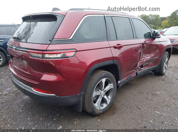 1C4RJYB68PC649848 2023 JEEP GRAND CHEROKEE 4XE Maroon Задня права чверть