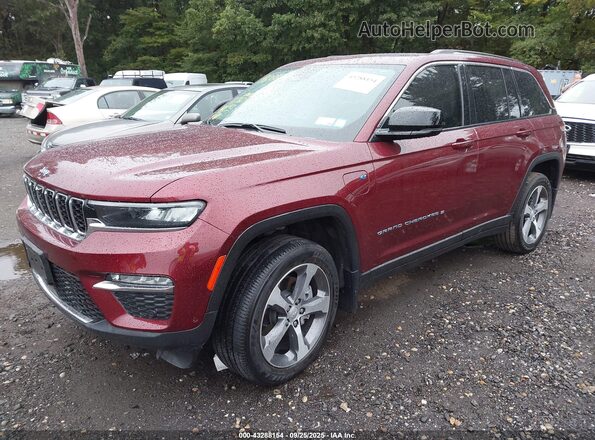 1C4RJYB68PC649848 2023 JEEP GRAND CHEROKEE 4XE Maroon Передня ліва чверть