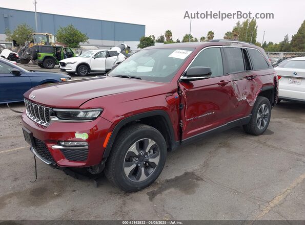 1C4RJYB69N8760084 2022 JEEP GRAND CHEROKEE Red Առջևի ձախ երեք քառորդ տեսարան