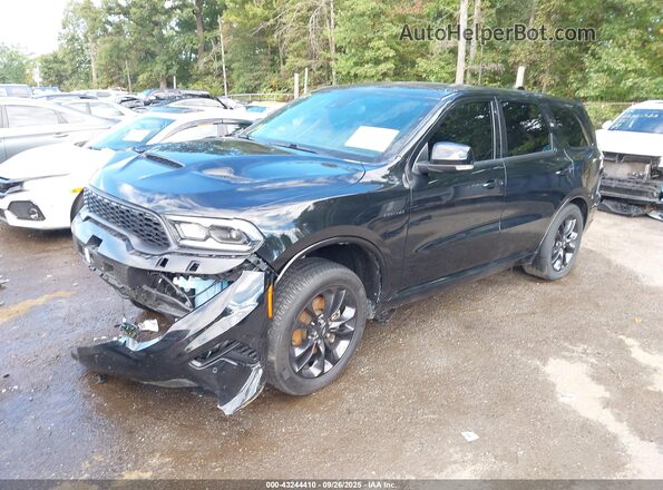 1C4SDJCT2MC800957 2021 DODGE DURANGO Black Передня ліва чверть