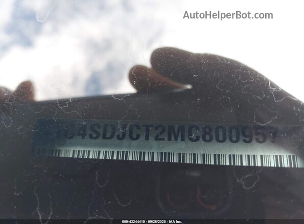 1C4SDJCT2MC800957 2021 DODGE DURANGO Black Вид підкапотного простору