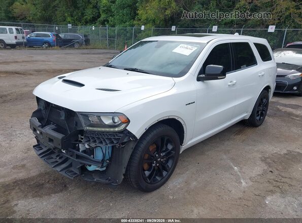 1C4SDJCT7LC187443 2020 DODGE DURANGO White Передня ліва чверть