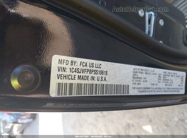 1C4SJVFP8PS510618 2023 JEEP GRAND WAGONEER Black Widok komory silnika