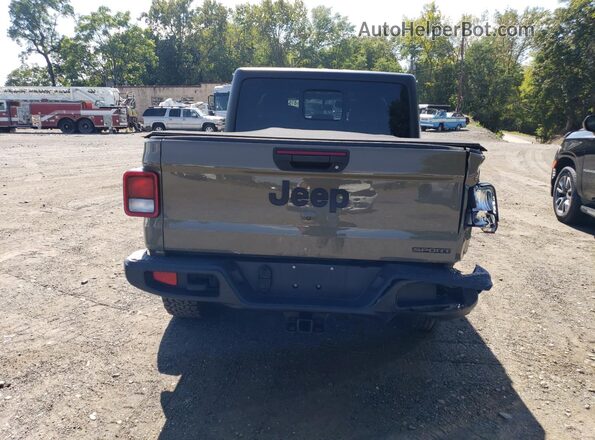 1C6HJTAG0LL192138 2020 JEEP GLADIATOR Beige Вид ззаду