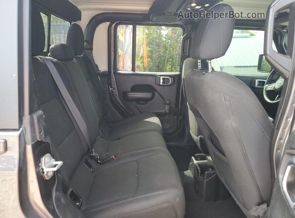 1C6HJTAG1ML535489 2021 JEEP GLADIATOR Charcoal Rear interior view
