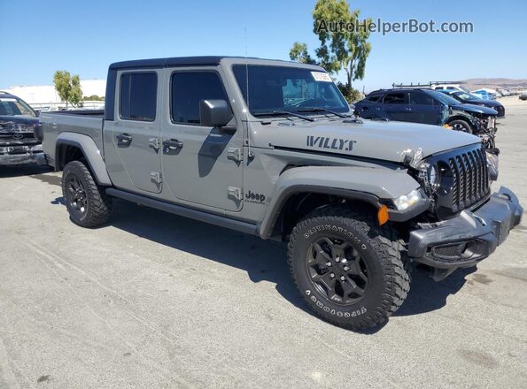 1C6HJTAG3ML557364 2021 JEEP GLADIATOR Gray Front right