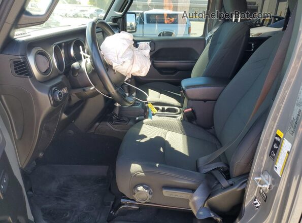 1C6HJTAG3ML557364 2021 JEEP GLADIATOR Gray Front interior view