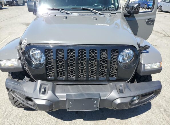 1C6HJTAG3ML557364 2021 JEEP GLADIATOR Gray Rear interior view