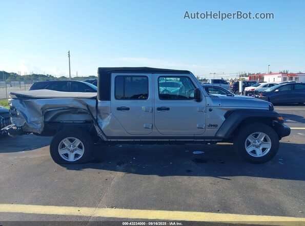 1C6HJTAG5LL123896 2020 JEEP GLADIATOR Gray Սալոնի հետևի տեսք