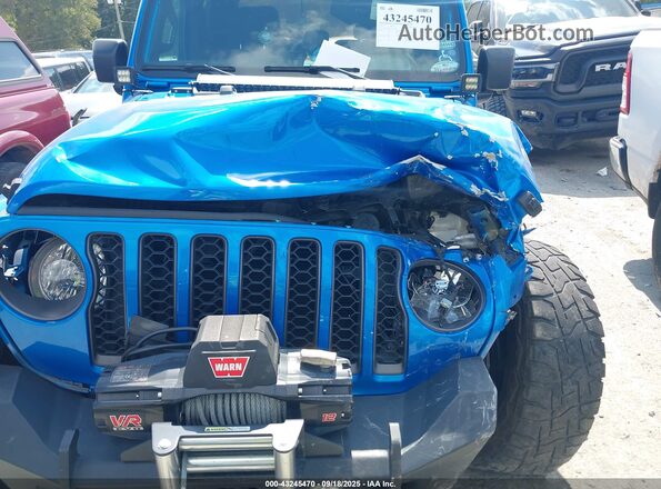 1C6HJTAG5ML511762 2021 JEEP GLADIATOR Blue Front view