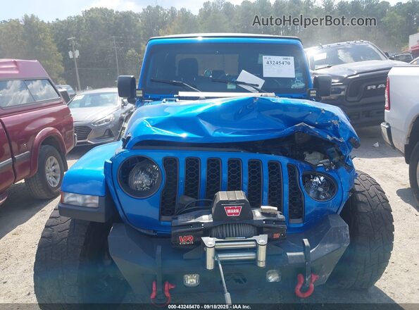 1C6HJTAG5ML511762 2021 JEEP GLADIATOR Blue Instrument cluster view