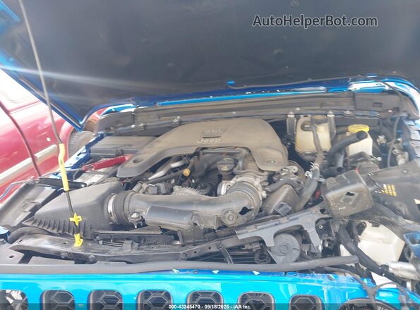 1C6HJTAG5ML511762 2021 JEEP GLADIATOR Blue Rear view