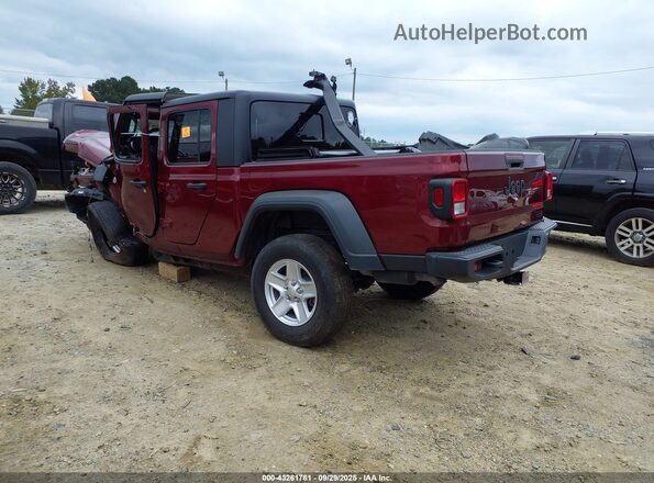 1C6HJTAG6ML538954 2021 JEEP GLADIATOR Burgundy Rear left
