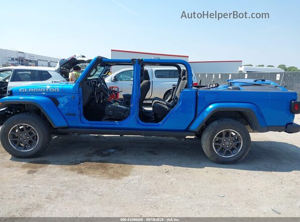 1C6HJTAG8PL566565 2023 JEEP GLADIATOR Blue სალონის 360-გრადუსიანი ხედი
