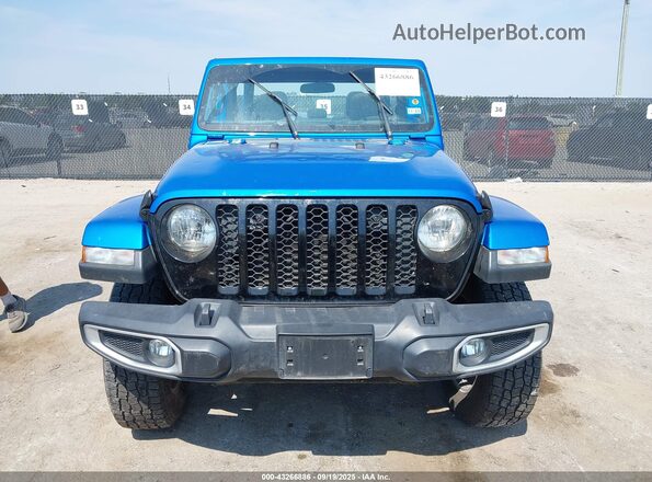 1C6HJTAG8PL566565 2023 JEEP GLADIATOR Blue ხელსაწყოთა პანელის ხედი